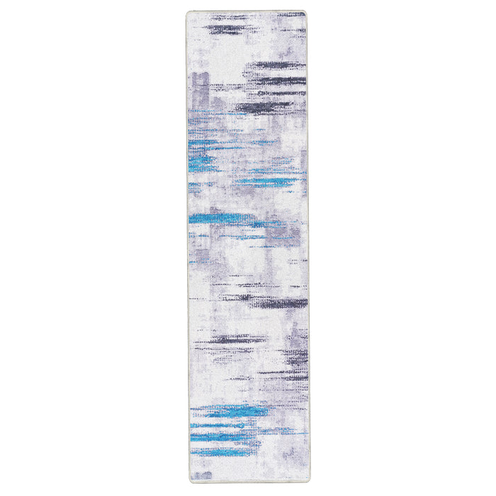 Airgugu Modern Minimalist Abstract Blue&Gray Rug