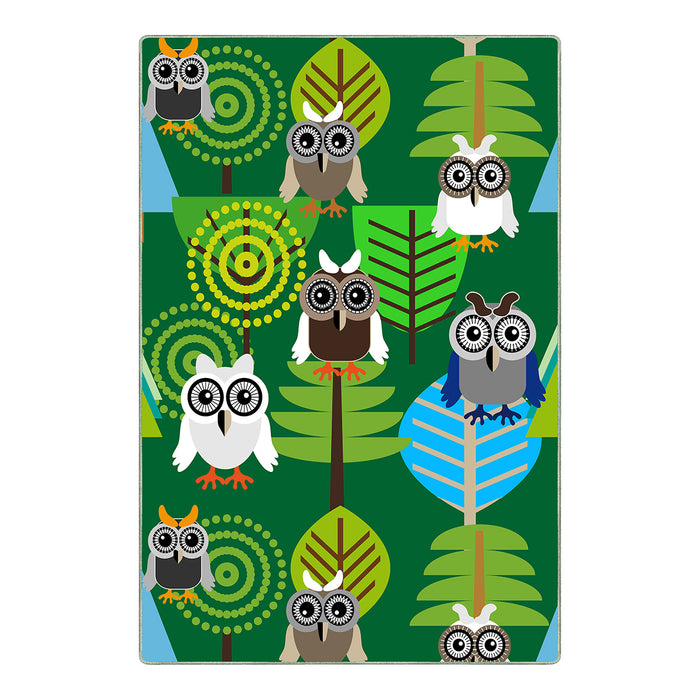 Airgugu KidSpace Delight Cartoon Owl Rug