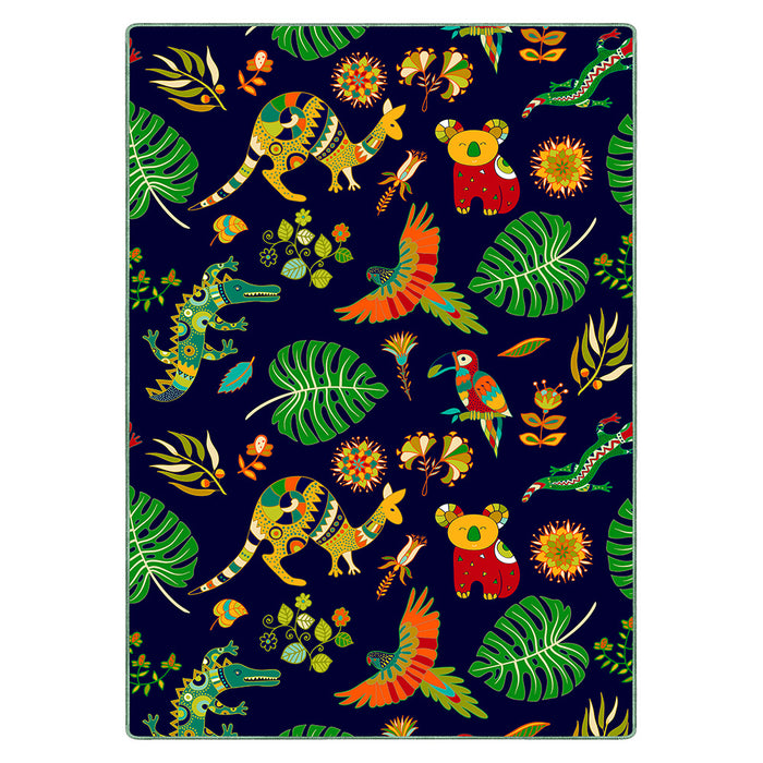 Airgugu KidSpace Delight Animal World Print Rug