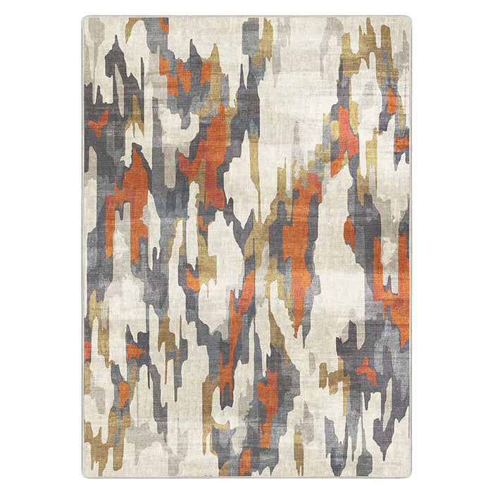 Airgugu Modern Minimalist Distressed Abstract Oil Painting Rug