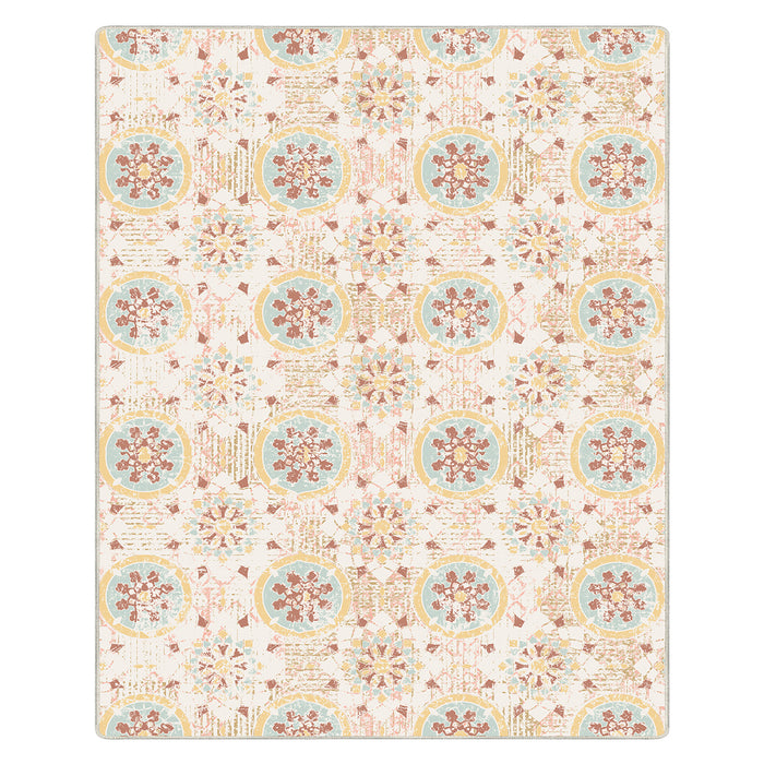 Airgugu Modern Minimalist Beige Round Printed Rug