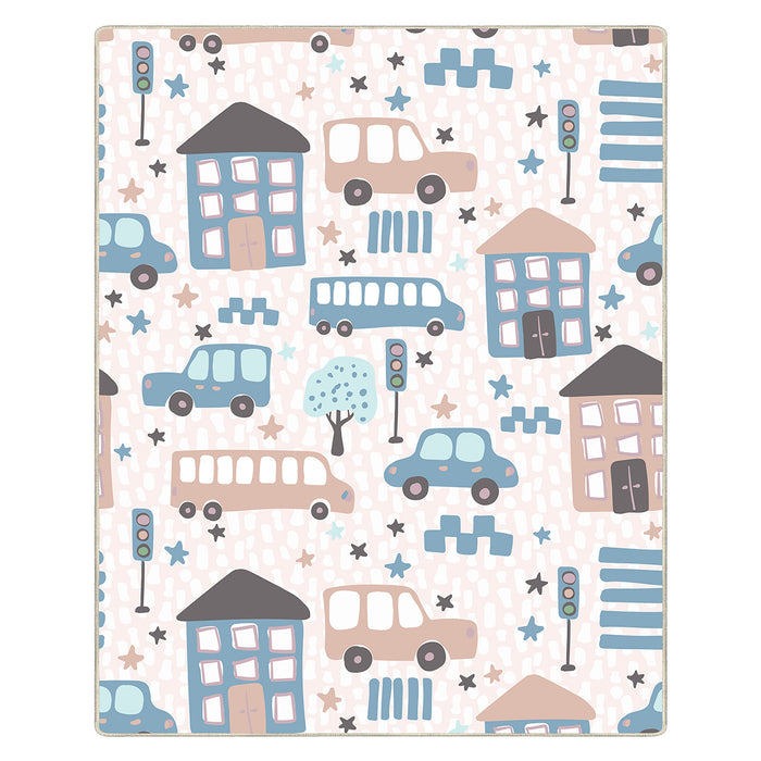 Airgugu KidSpace Delight Cartoon City Print Rug