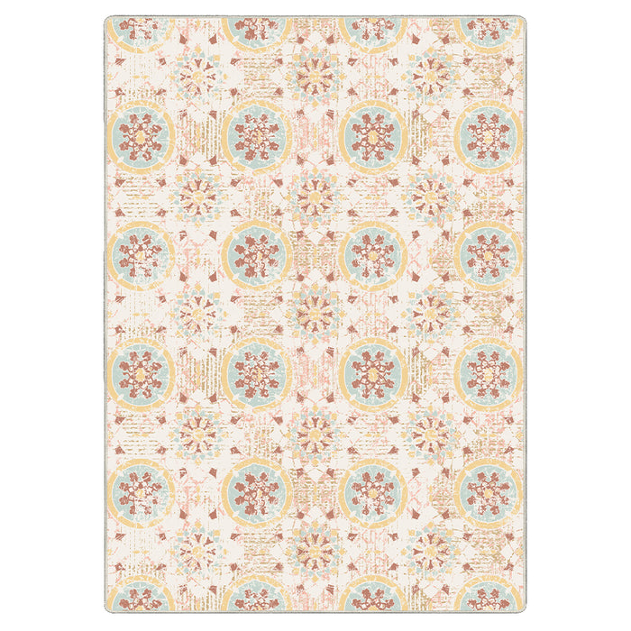 Airgugu Modern Minimalist Beige Round Printed Rug