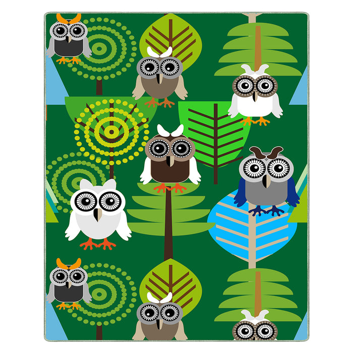 Airgugu KidSpace Delight Cartoon Owl Rug