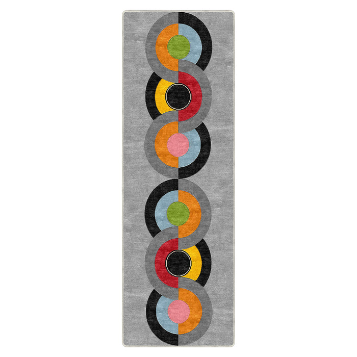 Airgugu Modern Minimalist Colorful Ripple Rug