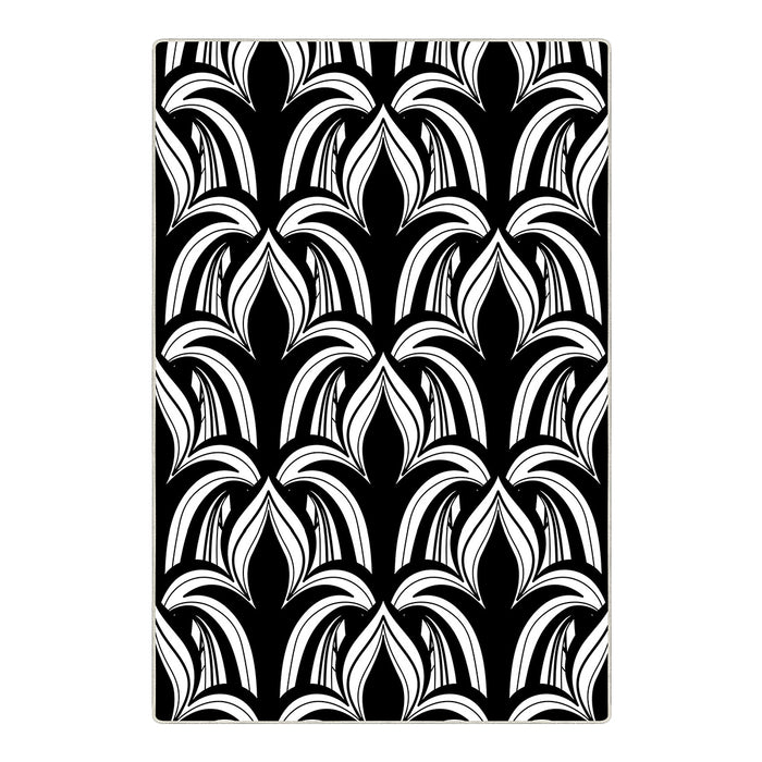 Airgugu Modern Minimalist Dark Blossom Unfurling Rug