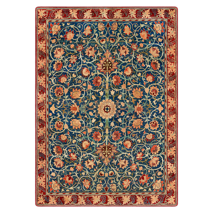 Airgugu Earth Garden Retro Red Morocco Rug