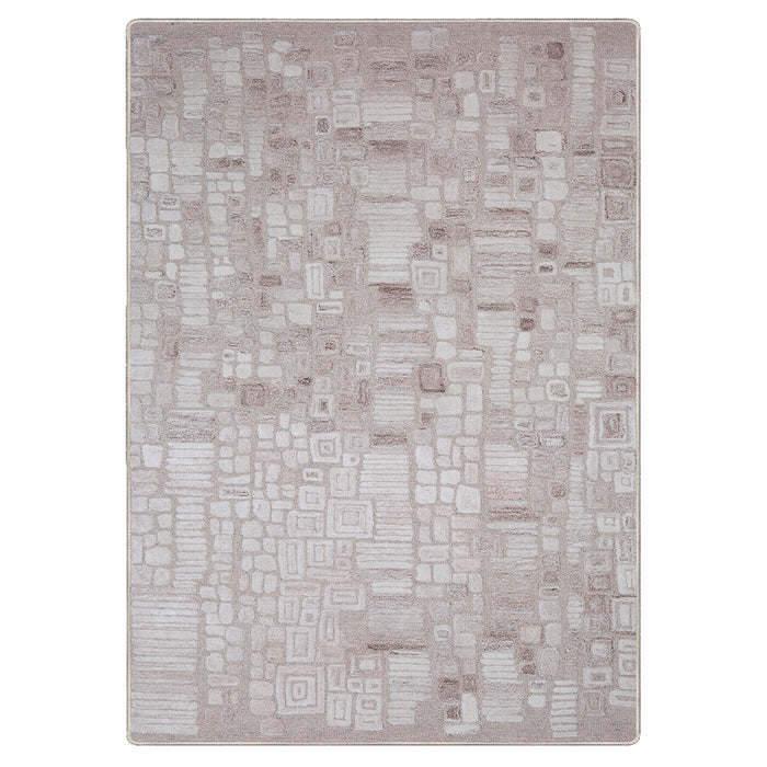 Airgugu Modern Minimalist Light Gray Cluster Rug