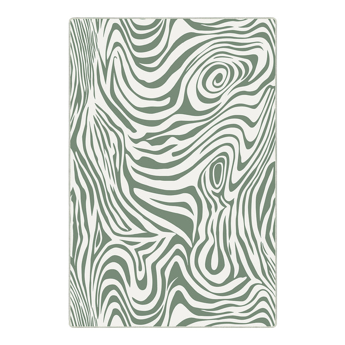 Airgugu Earth Garden Sliver Frost Zebra Maze Rug