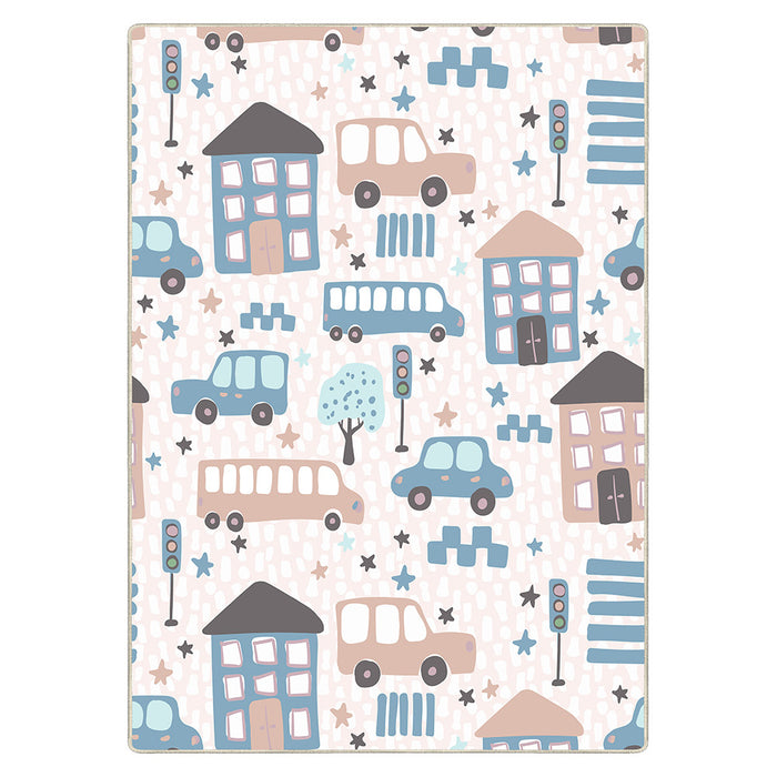 Airgugu KidSpace Delight Cartoon City Print Rug