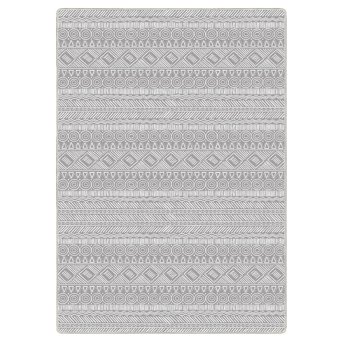 Airgugu Modern Minimalist Symmetrical Grey/Pink Rug