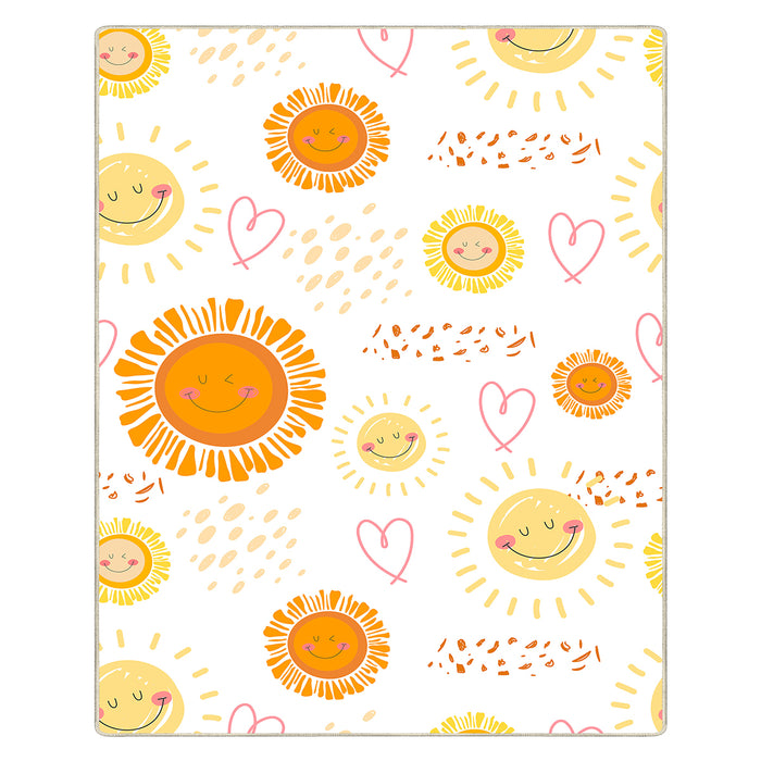 Airgugu KidSpace Delight Smiling Sun Pattern Rug