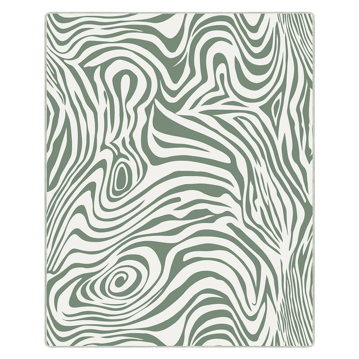 Airgugu Earth Garden Sliver Frost Zebra Maze Rug