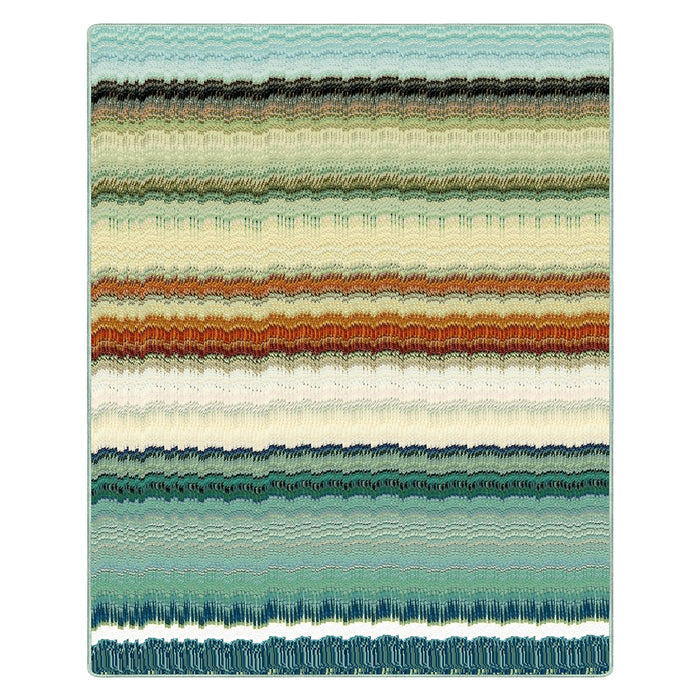 Airgugu Earth Garden Abstract Color Gradient Striped Rug