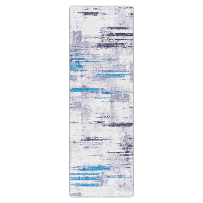 Airgugu Modern Minimalist Abstract Blue&Gray Rug