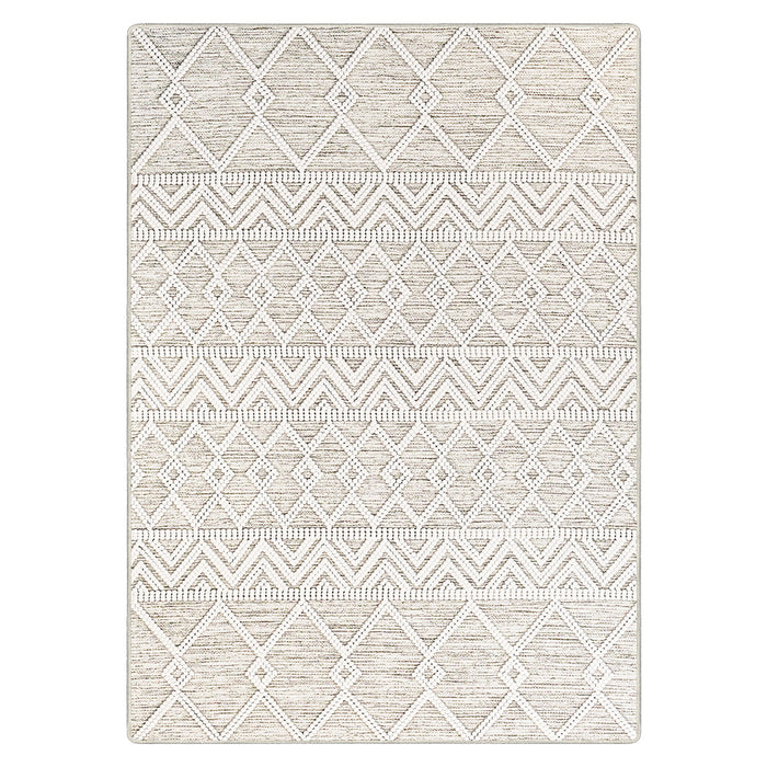 Airgugu Modern Minimalist White Pearl Plaid Rug