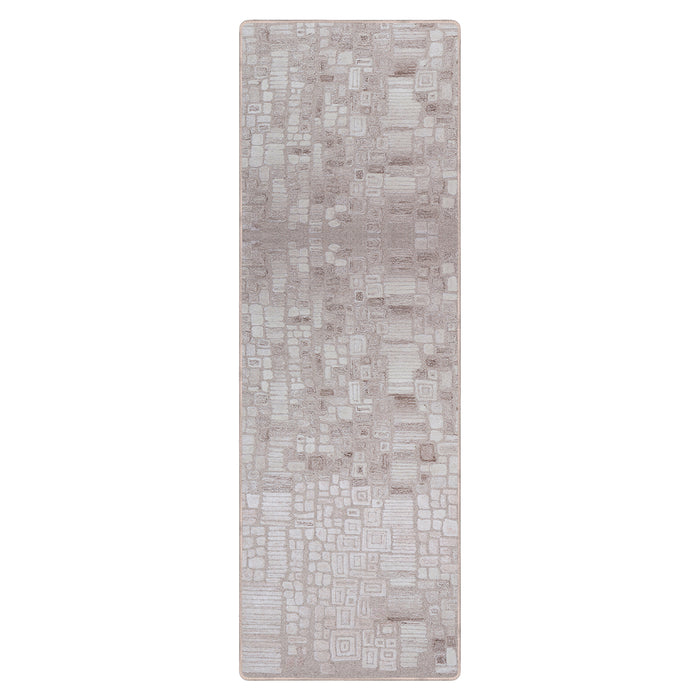 Airgugu Modern Minimalist Light Gray Cluster Rug