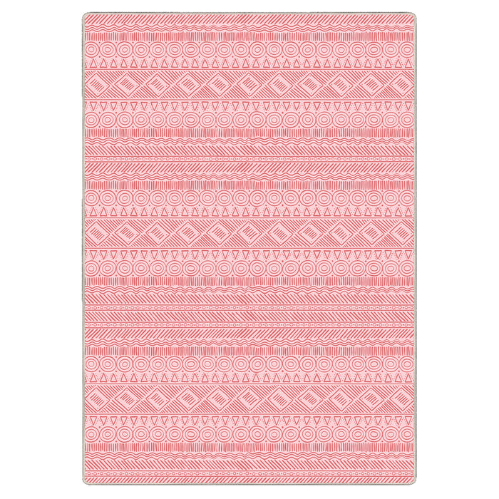 Airgugu Modern Minimalist Symmetrical Grey/Pink Rug