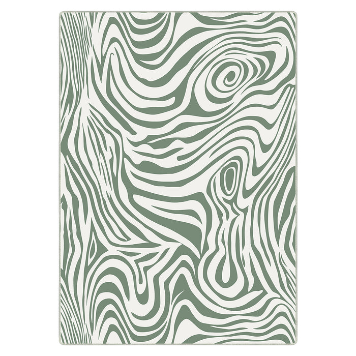 Airgugu Earth Garden Sliver Frost Zebra Maze Rug