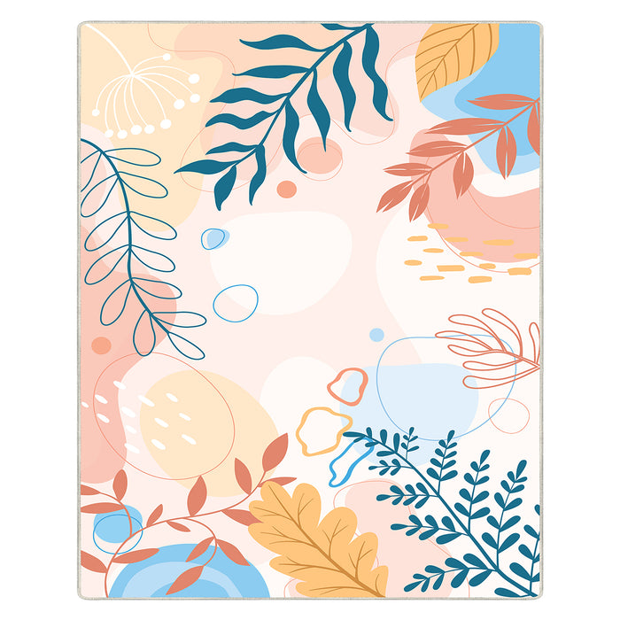 Airgugu Modern Minimalist Pink Vibrant Plant Rug