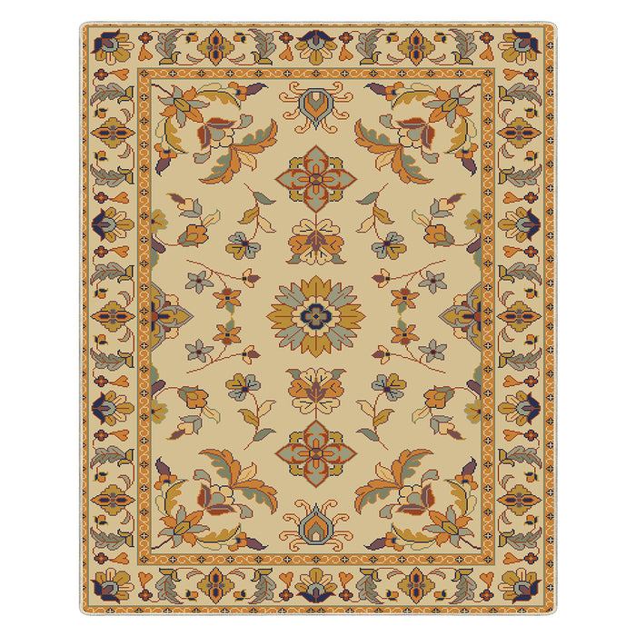 Airgugu Heritage Classique Yellow Flower Tufted Rug