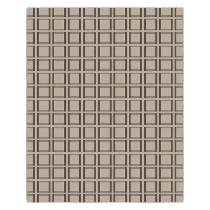 Airgugu Modern Minimalist Brown Checkered Rug