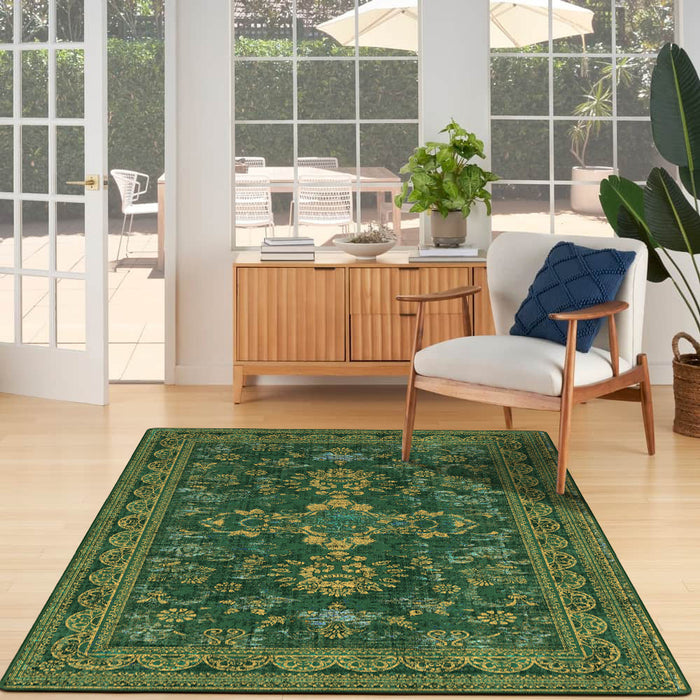 Airgugu Earth Garden Mystical Vintage Green Rug