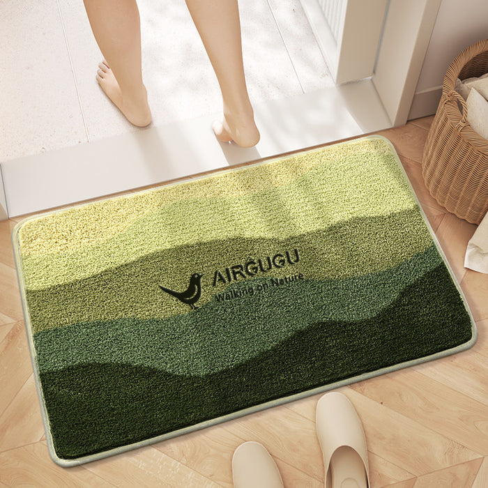 AIRGUGU Walking on Nature Antique Noise Reduction Bathroom Mats