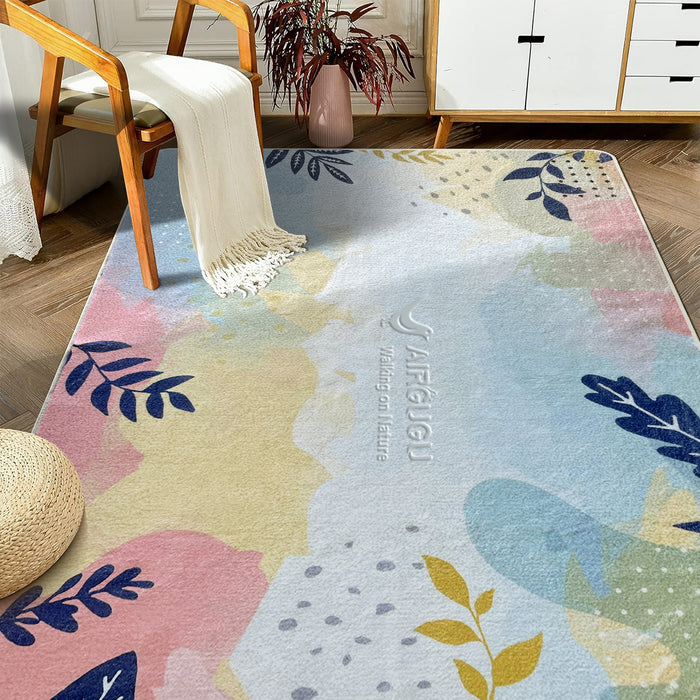 AIRGUGU Walking on Nature in Colorful Flower Bloom Carpets
