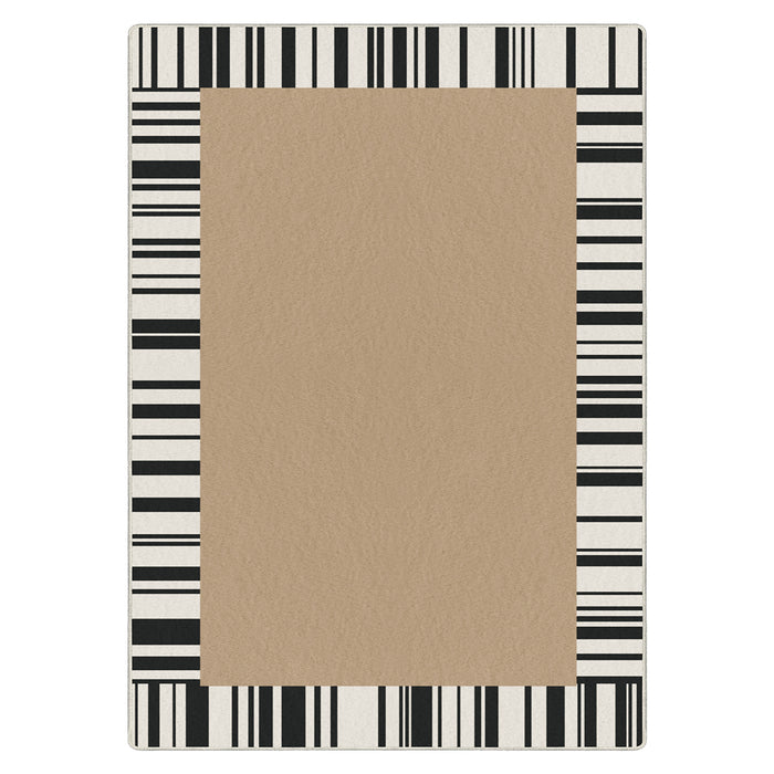 Airgugu Modern Minimalist Elegant Piano Stripe Brown Rug