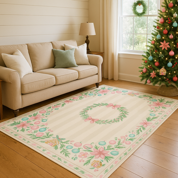 Airgugu Christmas Pattern Warm and Cozy Mood Rug