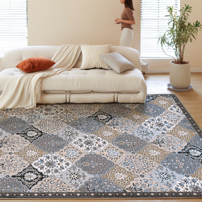 Airgugu Heritage Classique Grey & Brown Floral Pattern Rug