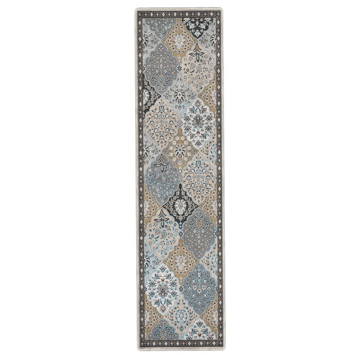 Airgugu Heritage Classique Grey & Brown Floral Pattern Rug