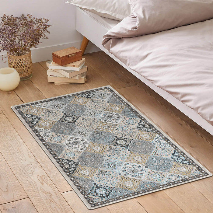 Airgugu Heritage Classique Grey & Brown Floral Pattern Rug