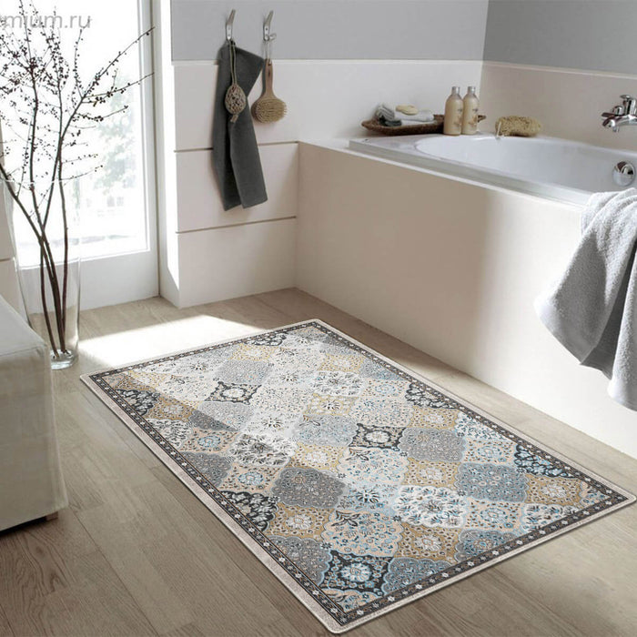 Airgugu Heritage Classique Grey & Brown Floral Pattern Rug