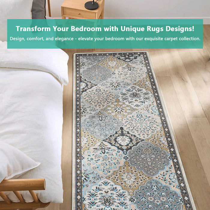 Airgugu Heritage Classique Grey & Brown Floral Pattern Rug