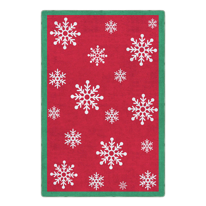 Christmas Red Snowflake Rug🎄🔥