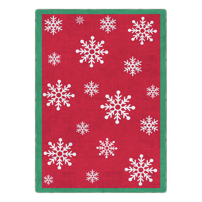 Christmas Red Snowflake Rug🎄🔥