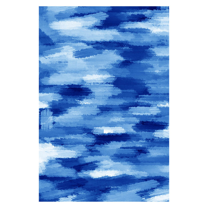 Airgugu Modern Minimalist Blue & White Ink Rug