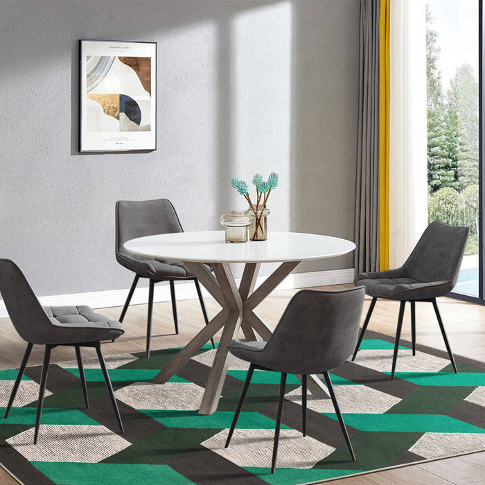 Airgugu Modern Minimalist Gray Green Geometric Rug