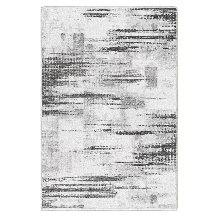 Airgugu Modern Minimalist Abstract Blue&Gray Rug