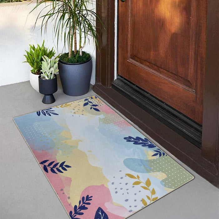 2x3 Multicolor Botanical Print Rug